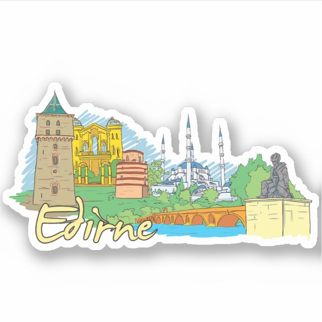 Sticker ville d'edirne (Devant)