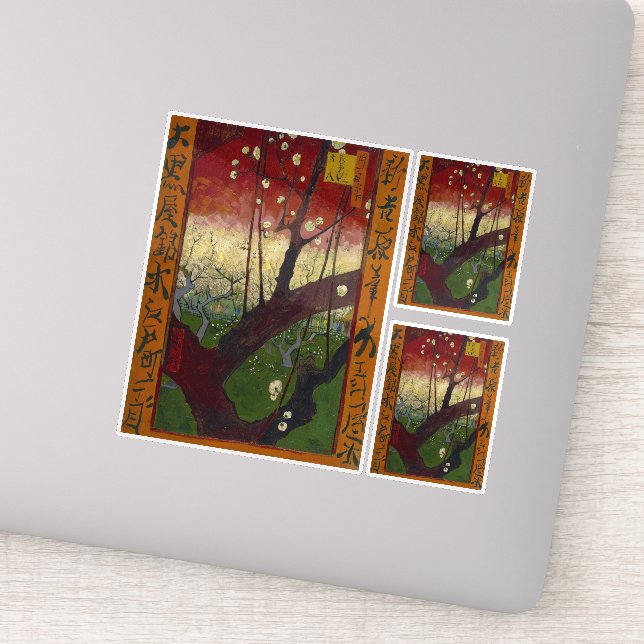 Sticker Vincent Van Gogh - Arbre à prune floraison (Détail)