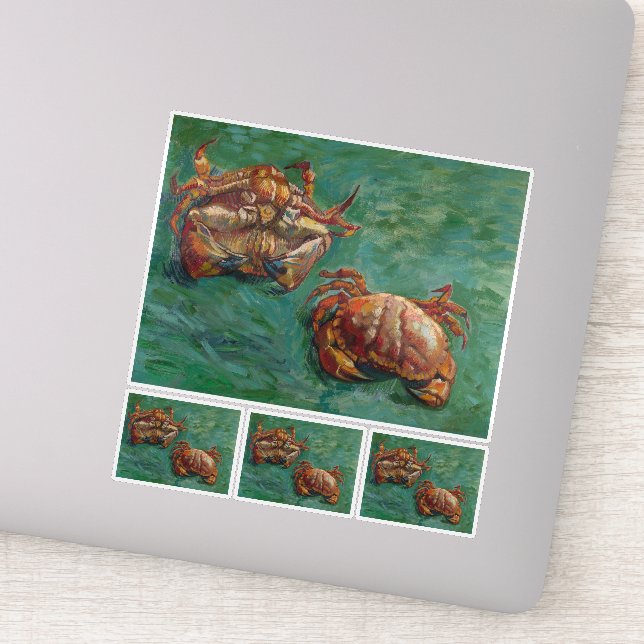 Sticker Vincent Van Gogh, deux crabes (Détail)
