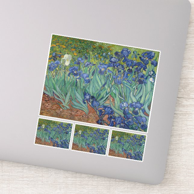 Sticker Vincent Van Gogh, Irises, Les Iris (Détail)