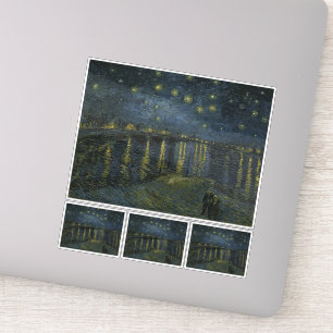 Sticker Vincent Van Gogh, La nuit étoilée sur le Rhône