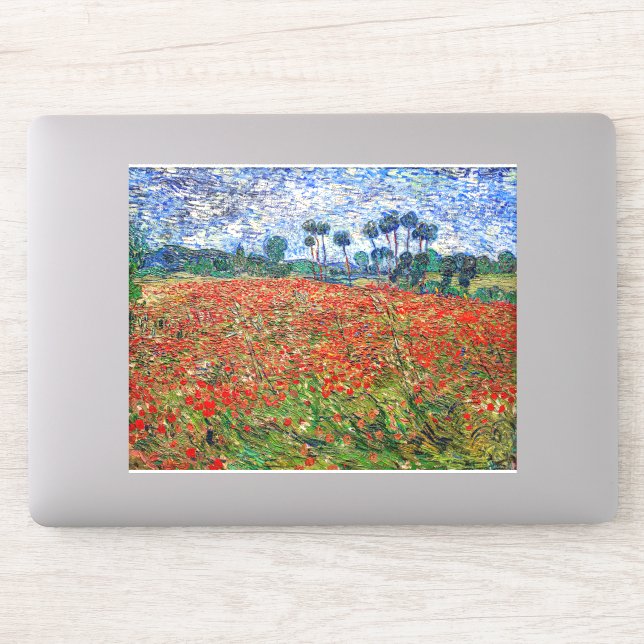 Sticker Vincent van Gogh - Poppy Field (Ordinateur)