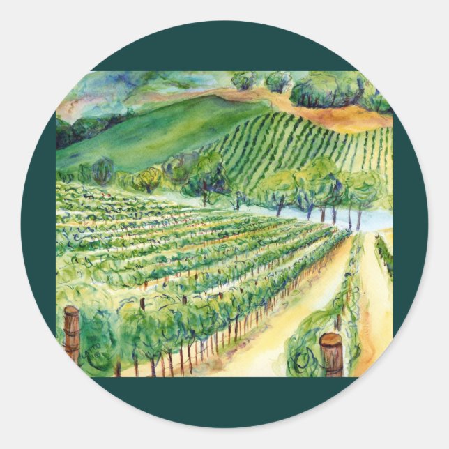 Sticker Vineyard de Californie (Devant)