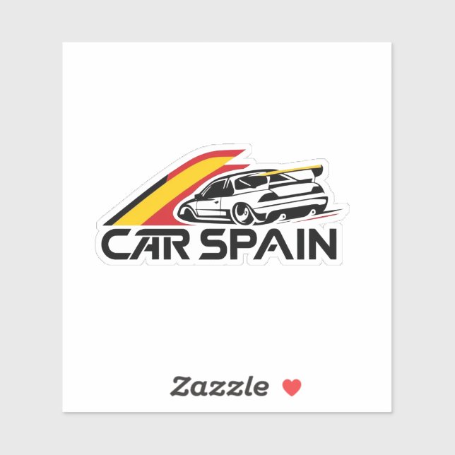 STICKER VINILO COCHE CAR SPAIN (Feuille)