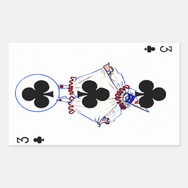 Sticker vintage 3 de Clubs (Devant)