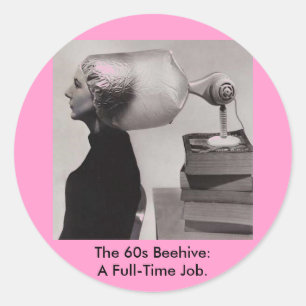 Sticker vintage ~ 60 Beehive Hairdo