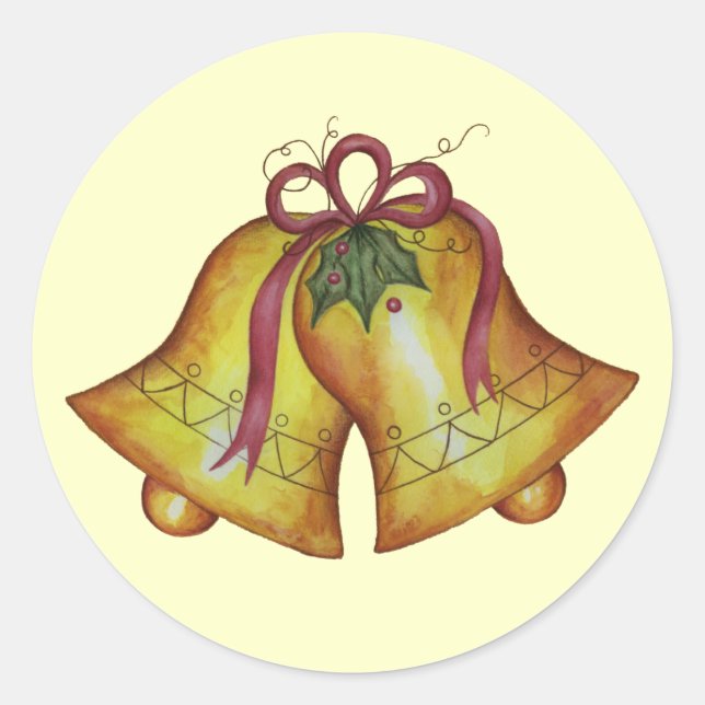 Sticker Vintage Christmas Bells (Devant)