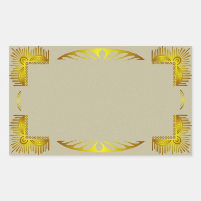 Sticker vintage Gold Art Déco (Devant)