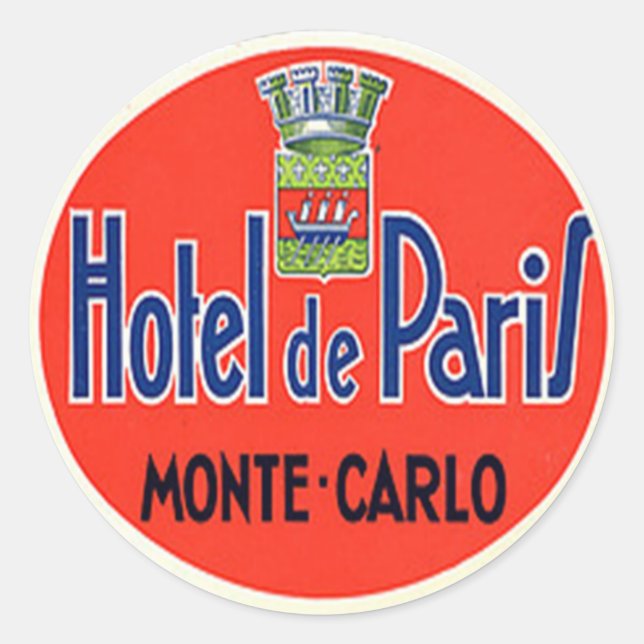 Sticker vintage Hotel & Travel (Devant)