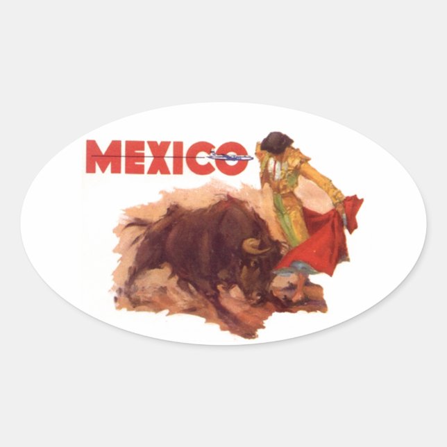 Sticker Vintage Mexique Travel Sticker (Devant)