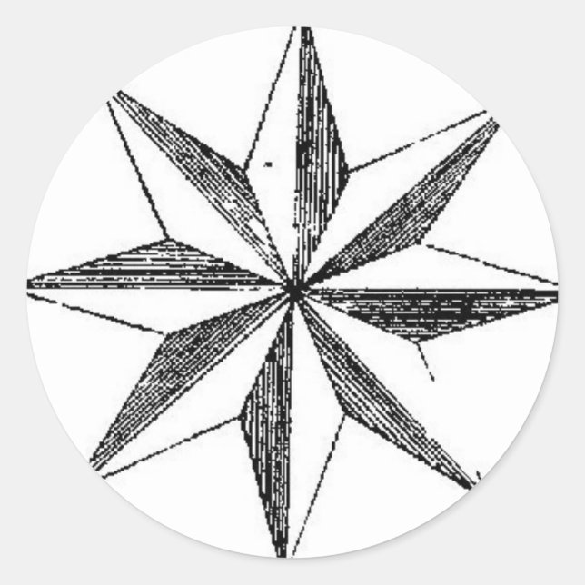 Sticker - Vintage Nautique North Star (Devant)