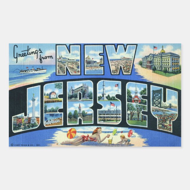 Sticker vintage New Jersey (Devant)
