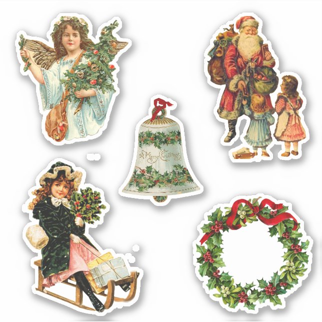 Sticker Vintage Noël (Devant)