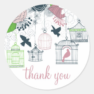 Sticker vintage pour Merci floral de printemps