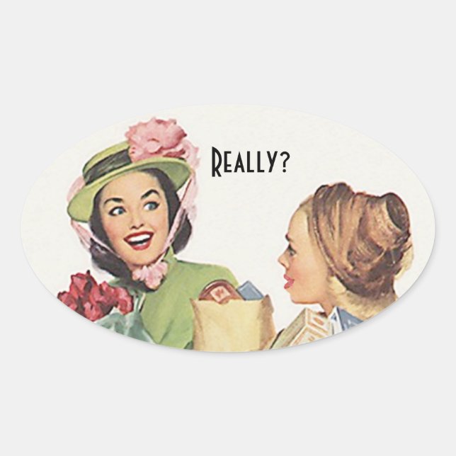 Sticker Vintage Retro Quartier Ami Vraiment? (Devant)