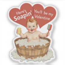 Vintage Retro Valentine Soap Baby Theme