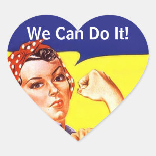 Sticker Vintage Rosie The Riveter We Can Do It!