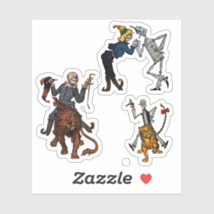 Sticker Vintage TinMan, Scarecrow et Lion