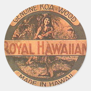 Sticker vintage Ukulele Lablel