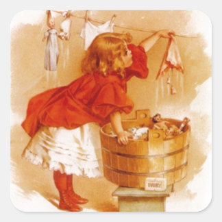 Sticker Vintage Victorian Advertising Soap Laundry