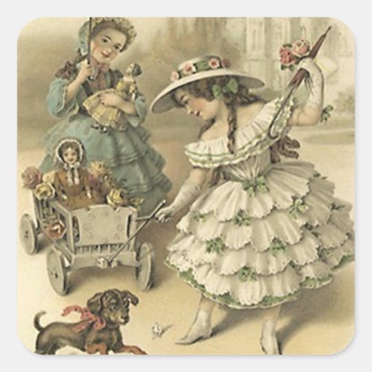 Sticker Vintage Victorian Trip Pet & Dolls Fashion