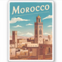 Vintage voyage Maroc Afrique du Nord Rétro Pittore
