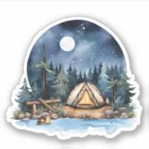 Sticker Vinyl Camping