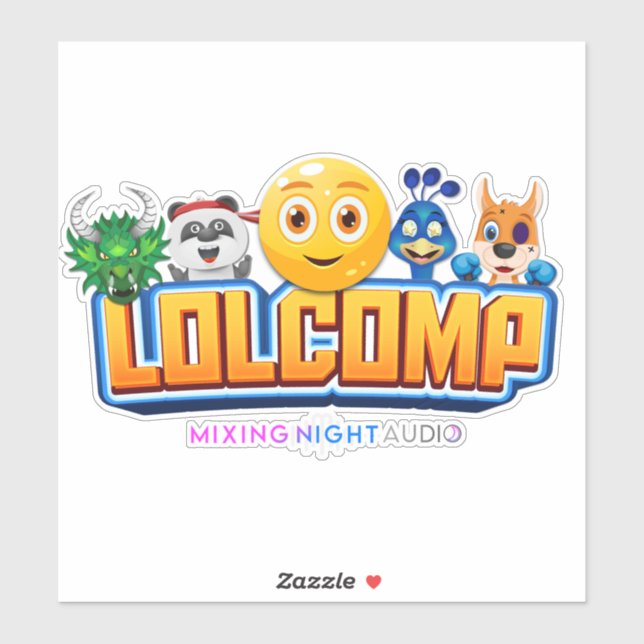 Sticker Vinyl Coupé Personnalisé LOLCOMP (Feuille)