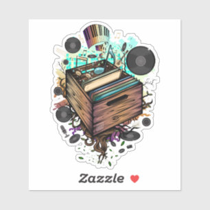 Sticker Vinyl Crate