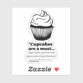 Sticker Vinyl Cupcake Grandma