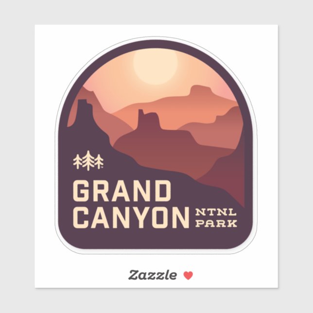 Sticker Vinyl du Parc National du Grand Canyon (Feuille)