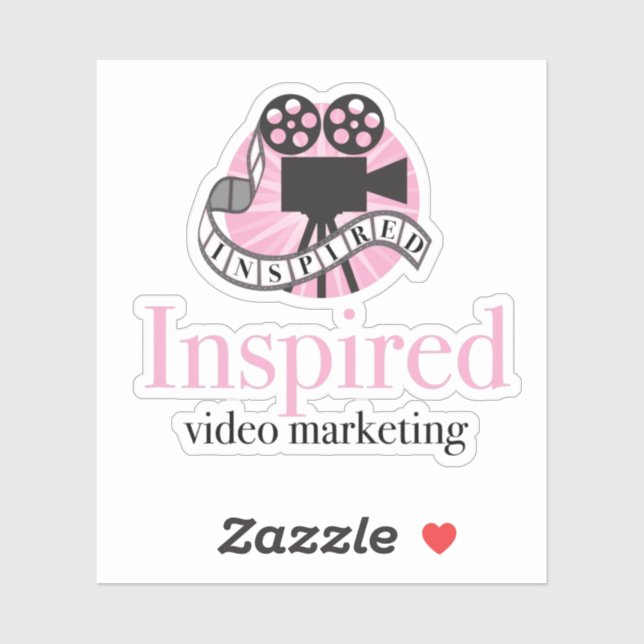 Sticker Vinyl Marketing Vidéo Inspiré (Feuille)