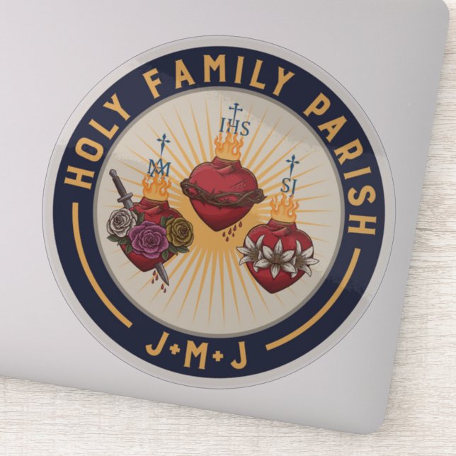 Sticker Vinyl Parish Holy Family (Détail)