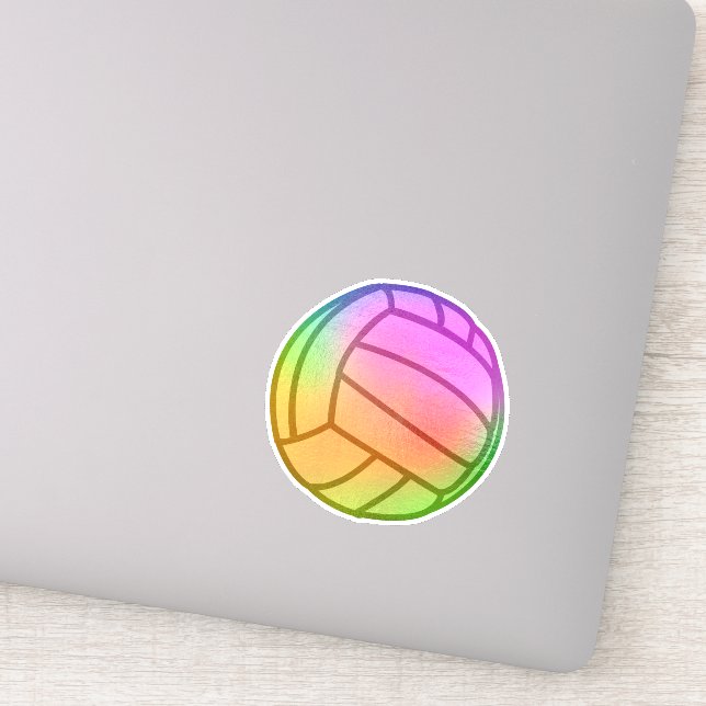 Sticker Vinyl volleyball (Détail)