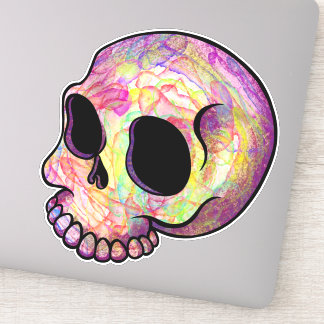 Sticker Vinyle à crâne Holo