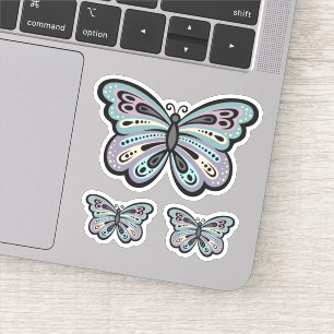 Sticker Vinyle audacieux de papillon