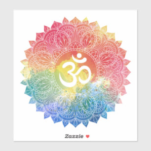 STICKER VINYLE COUPÉ SUR MESURE : RAINBOW MANDALA