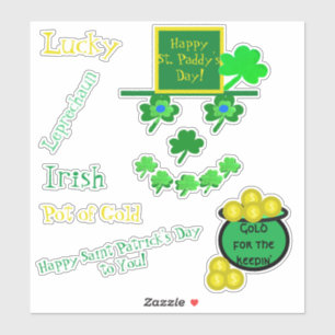 Sticker Vinyle de lutin de la Saint-Patrick