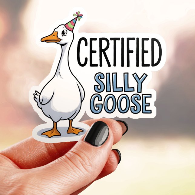 Sticker Vinyle d'oie soie certifié (Créateur téléchargé)
