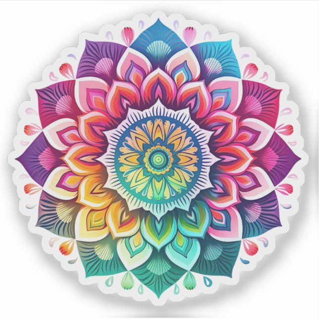 sticker vinyle Mandala (Devant)