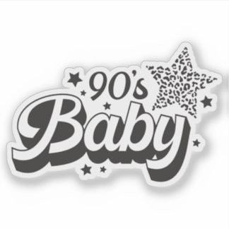 Sticker Vinyle personnalisé pour bébé des années 90