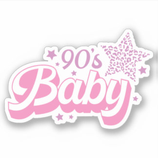 Sticker Vinyle personnalisé pour bébé des années 90