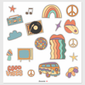 Sticker Vinyle Retro super les années 70 80