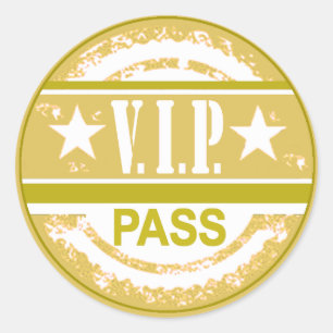 Sticker VIP Pass Party (kaki)