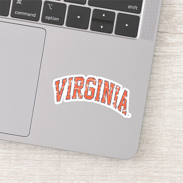 Sticker Virginia Wordmark désorganisé (Détail)