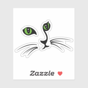 Sticker Visage de Chat Mignon