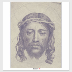 Sticker Visage du Christ sur le Voile de Sainte Véronique 