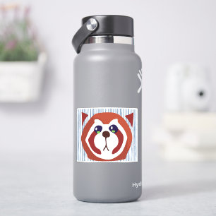 Sticker visage raccoon