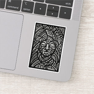Sticker Visage tribal