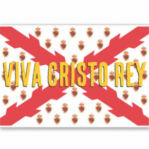 STICKER VIVA CRISTO REY